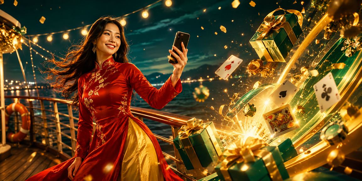 Người dùng Đà Lạt trải nghiệm trò chơi bài trực tuyến trong trang phục áo dài truyền thống