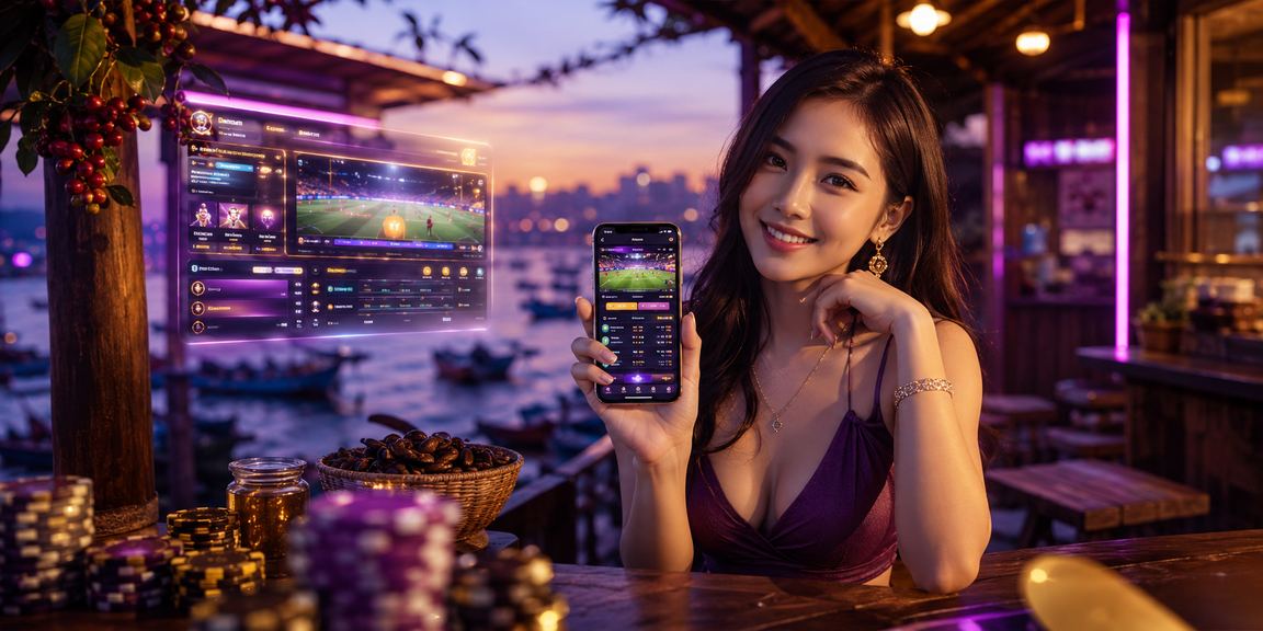 Người dùng Mũi Né thư giãn với cà phê và kiểm tra tài khoản casino trên điện thoại di động